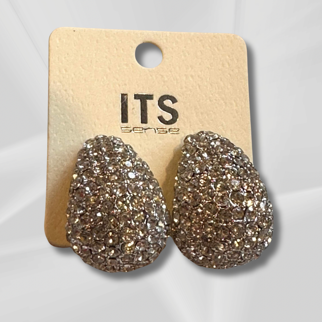 Rhinestone teardrop earrings