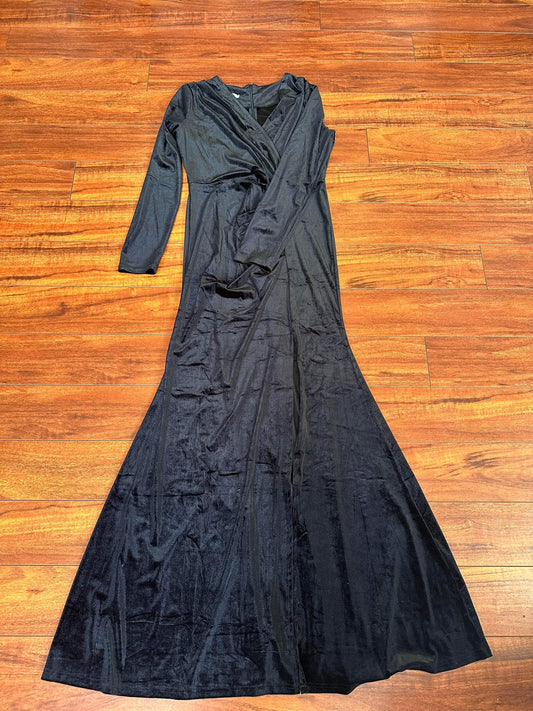 Black Velvet Dress- L